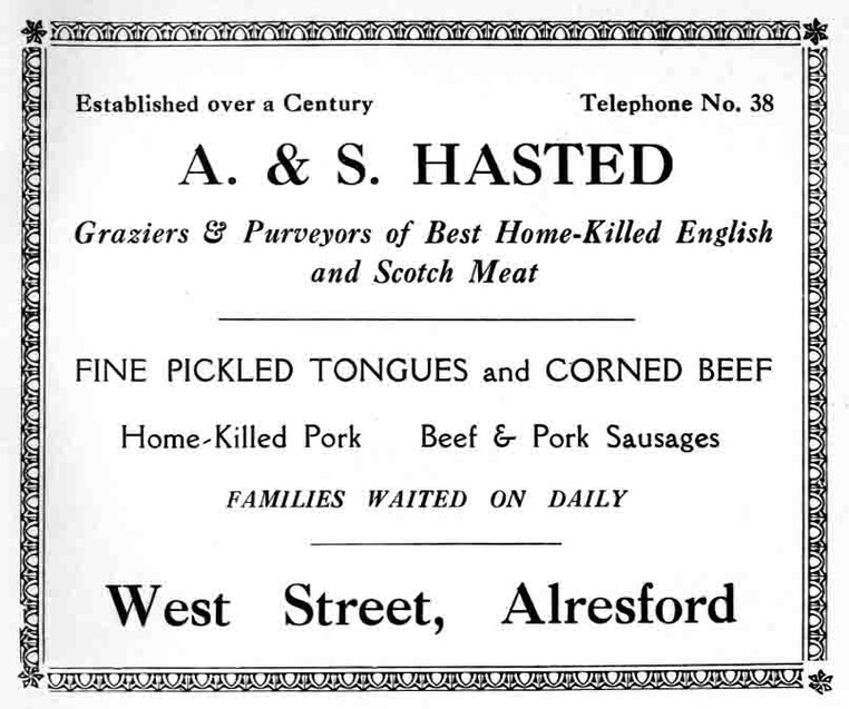 A. & S. HASTED - Butcher