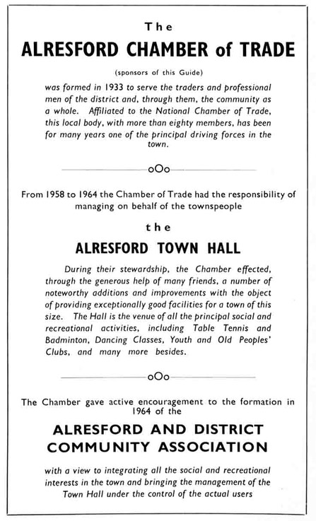 ALRESFORD CHAMBER of TRADE