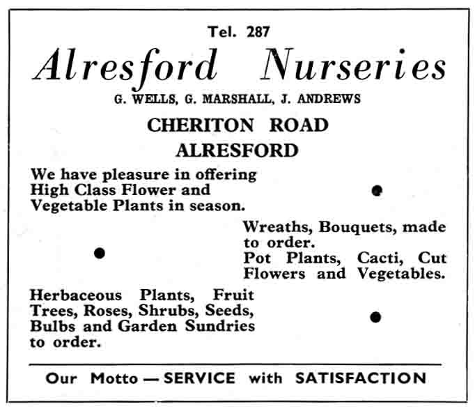 ALRESFORD NURSERIES - Market Garden