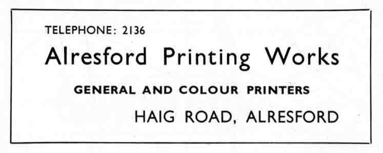 ALRESFORD PRINTING WORKS