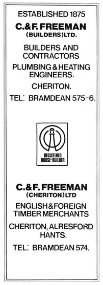 C. & F. FREEMAN - Builder & Timber Merchant