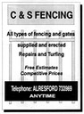 C & S FENCING - Fencing Contractor
