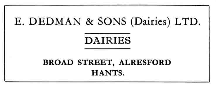 E. DEDMAN & Sons - Dairies