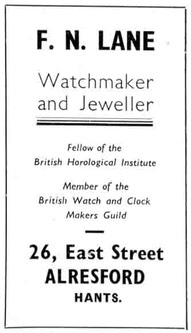 F. N. LANE - Watchmaker & Jeweller