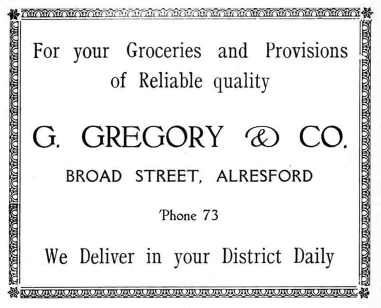 G. GREGORY & Co - Grocer