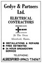 GEDYE & PARTNERS - Electrical Contractors