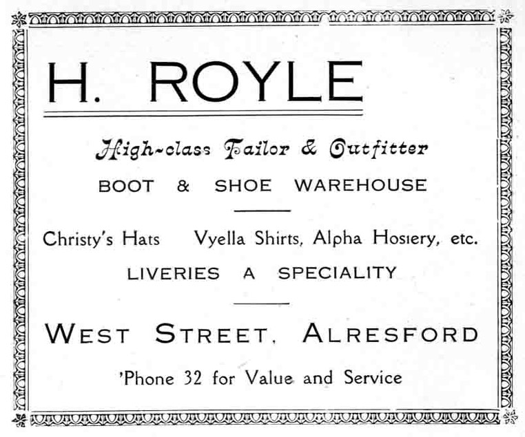 H. ROYLE - Tailor & Outfitter