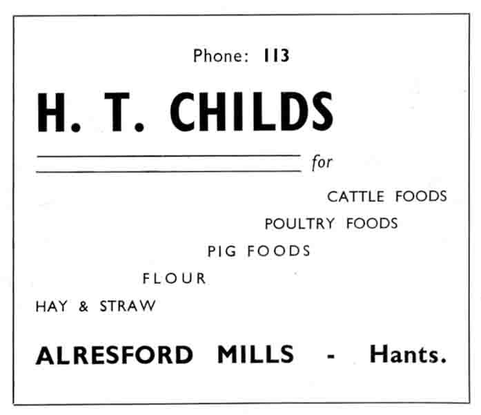H. T. CHILDS - Alresford Mills
