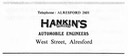 HANKINS - Automobile Engineers