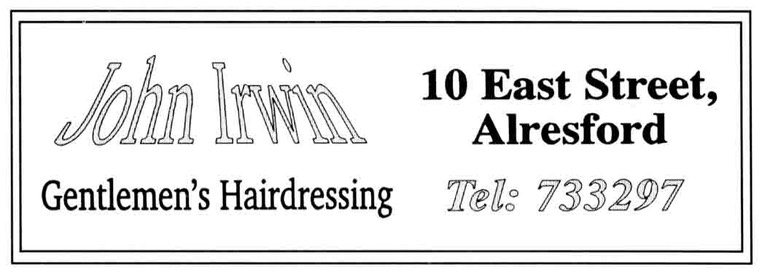 JOHN IRWIN - Gents Hairdresser