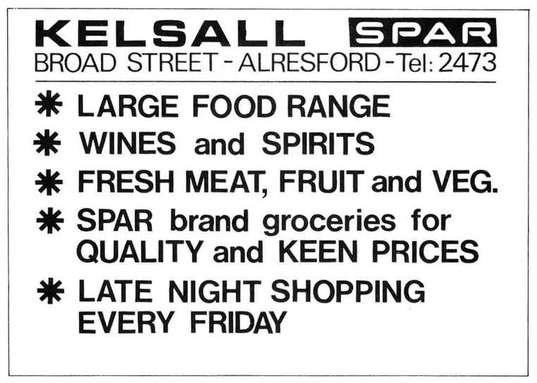 KELSALL - Supermarket