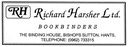 RICHARD HARSHER - Bookbinder