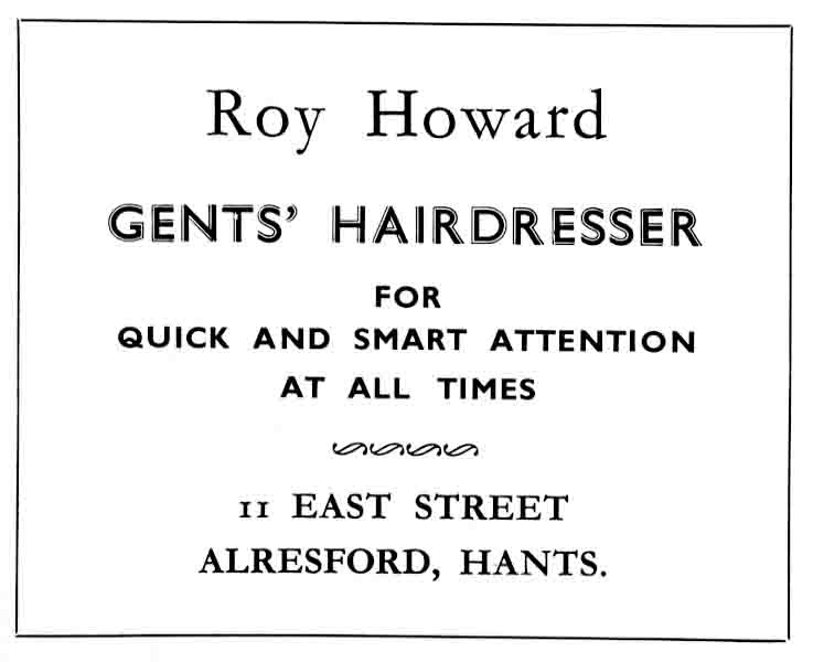 ROY HOWARD - Gent's Hairdresser