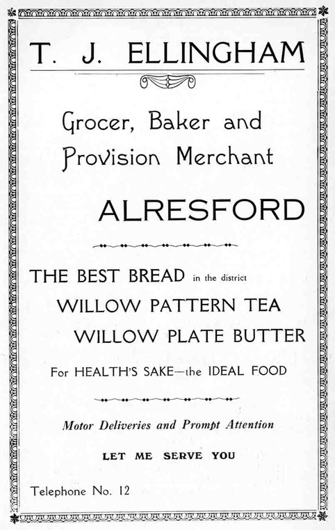 T. J. ELLINGHAM - Grocer & Baker