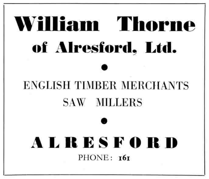 WILLIAM THORNE - Timber Merchants