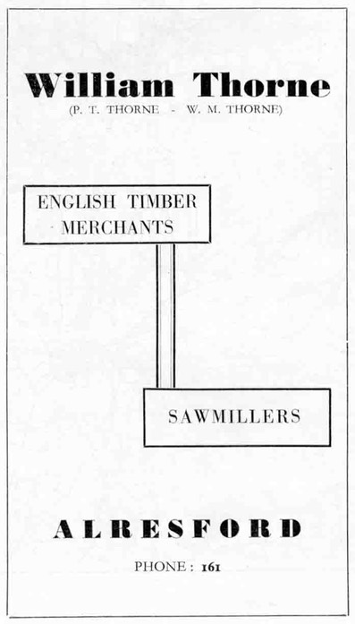 WILLIAM THORNE - Timber Merchant